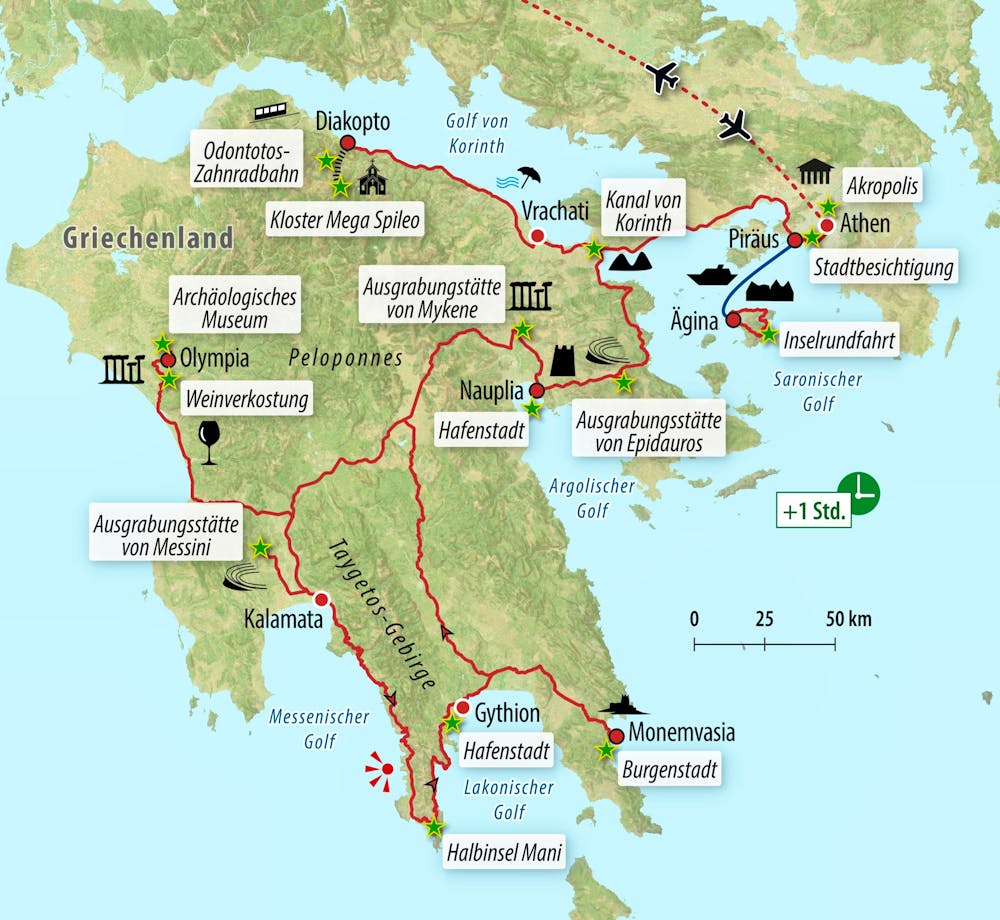 Ihre Reiseroute – © Eberhardt TRAVEL