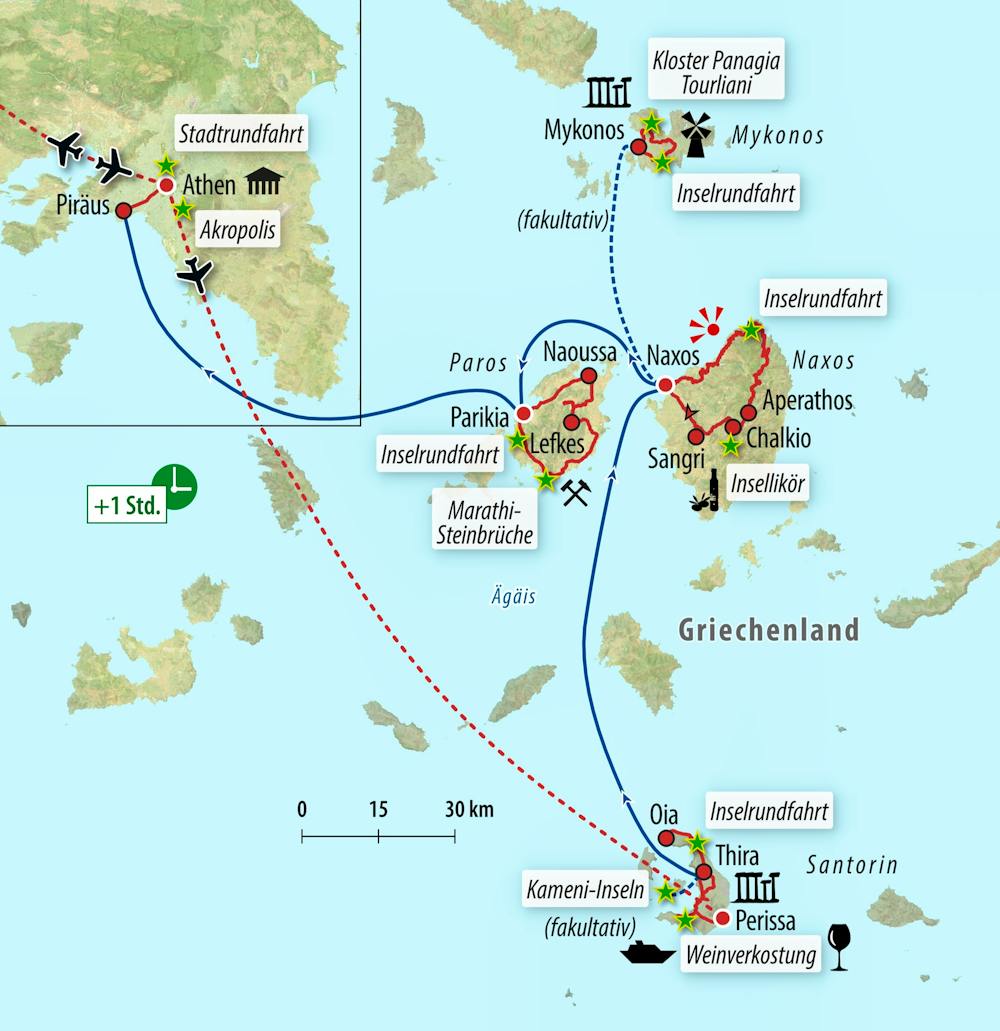 Ihre Reiseroute – © Eberhardt TRAVEL