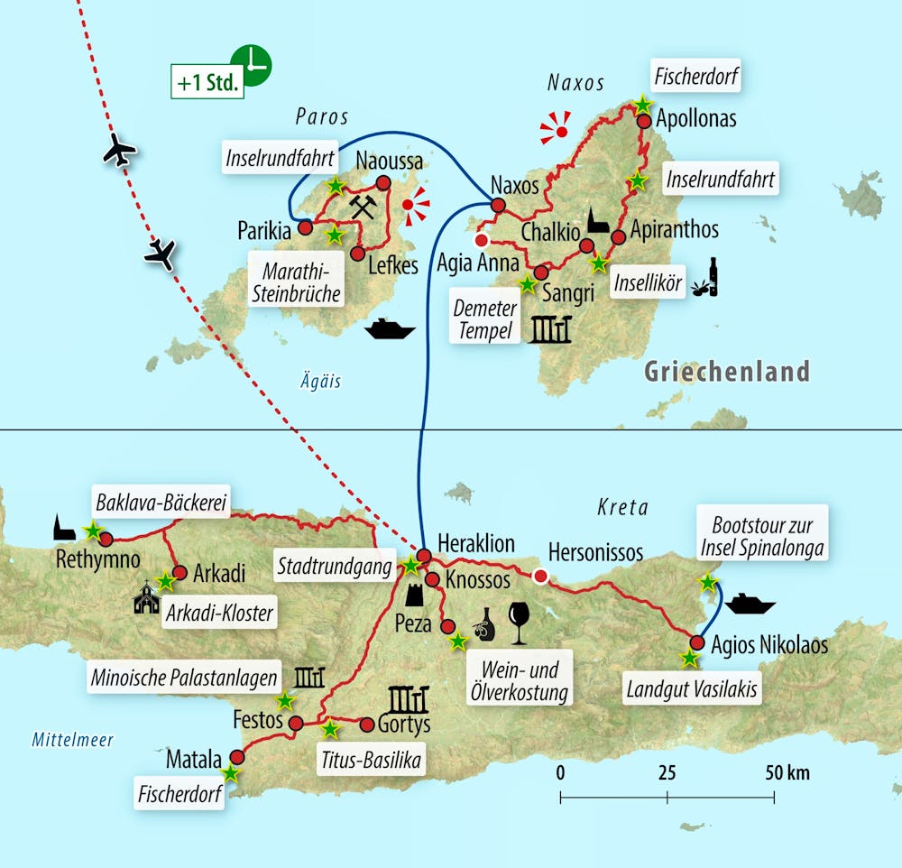 Ihre Reiseroute – © Eberhardt TRAVEL