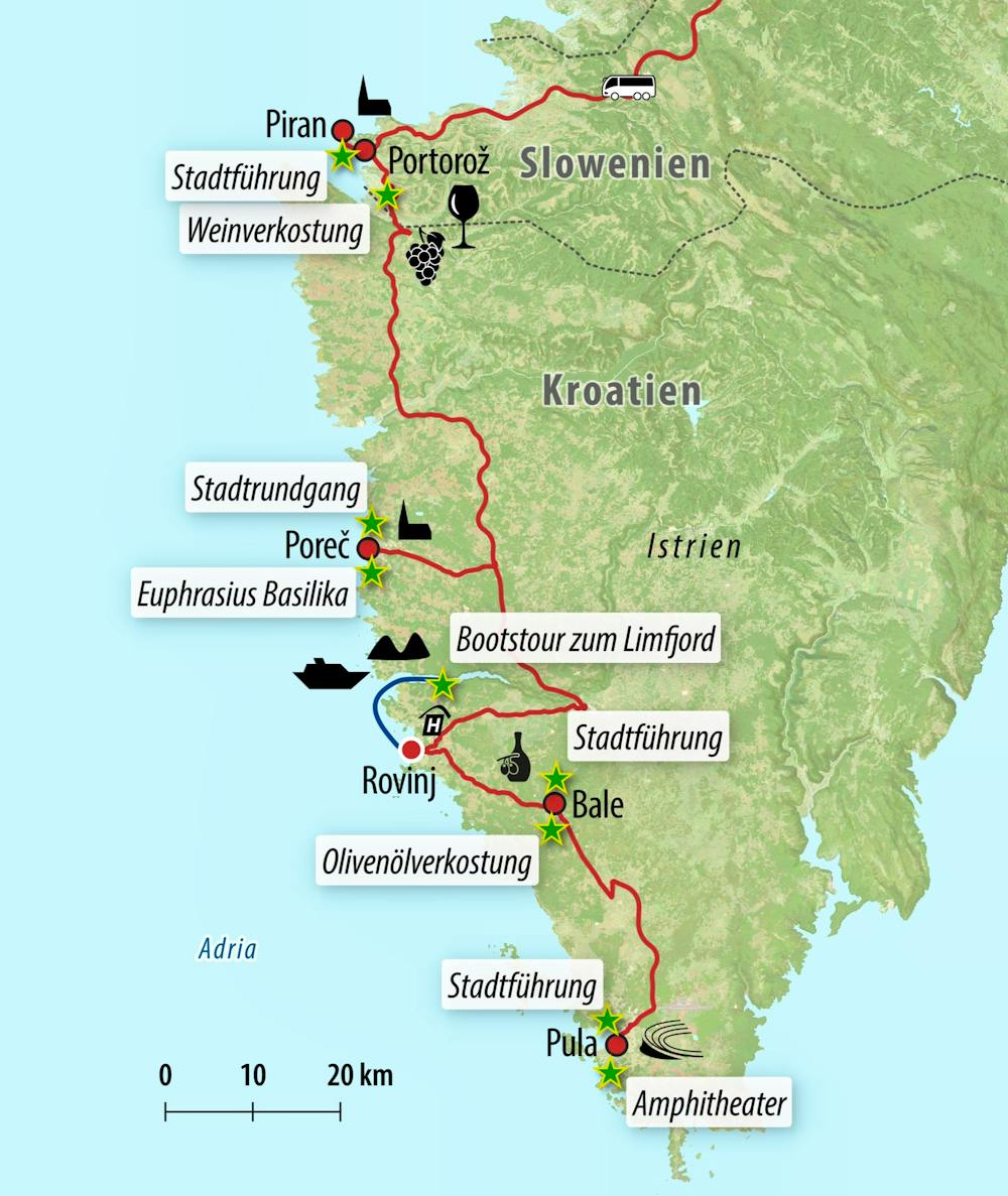 Ihre Reiseroute – © Eberhardt TRAVEL