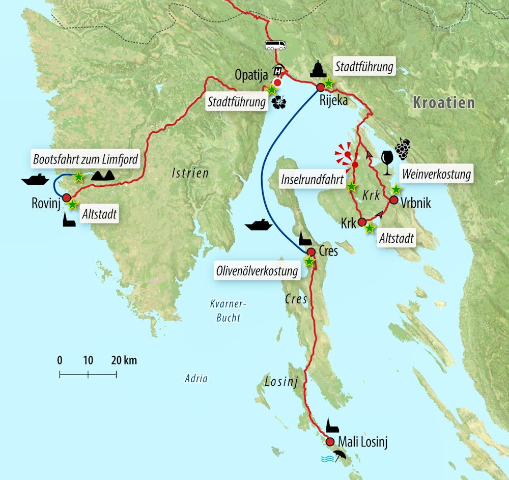 Ihre Reiseroute – © Eberhardt TRAVEL