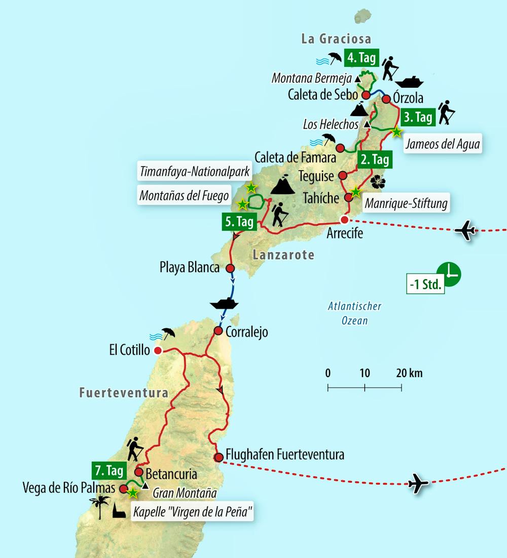 Ihre Reiseroute – © Eberhardt TRAVEL