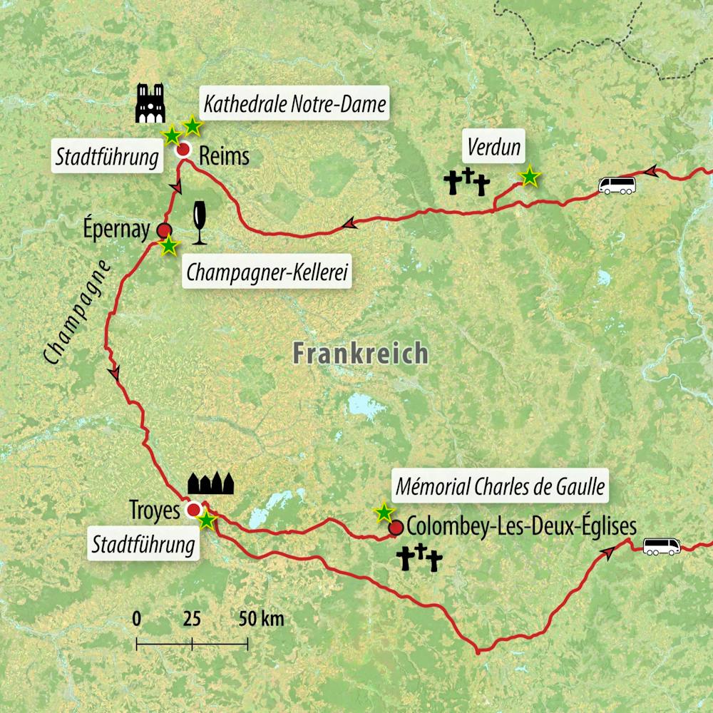 Ihre Reiseroute – © Eberhardt TRAVEL