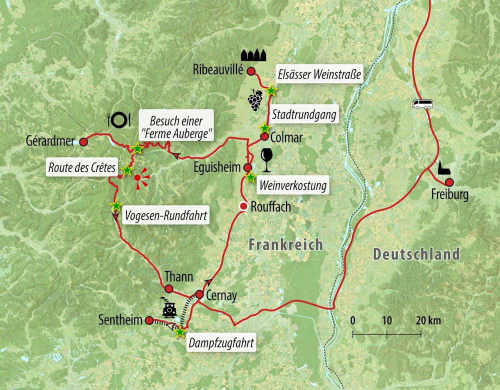Ihre Reiseroute – © Eberhardt TRAVEL