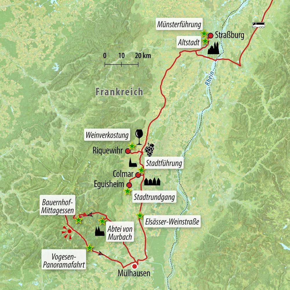Ihre Reiseroute – © Eberhardt TRAVEL
