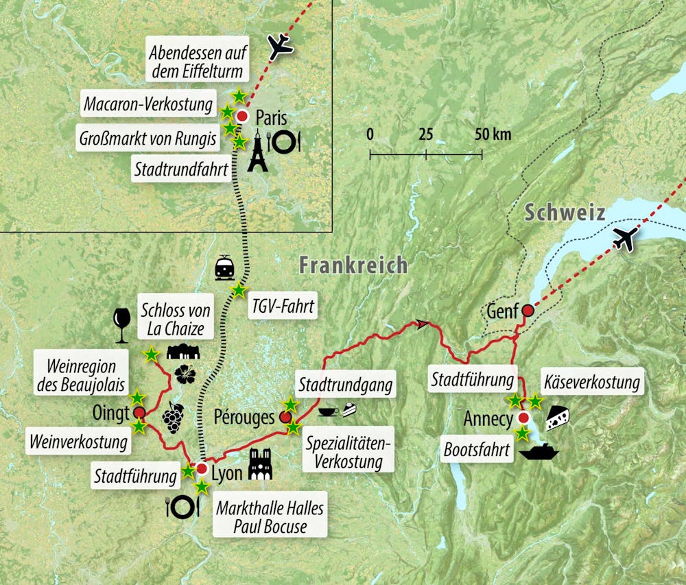 Ihre Reiseroute – © Eberhardt TRAVEL