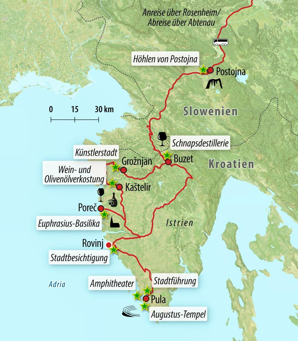 Ihre Reiseroute – © Eberhardt TRAVEL