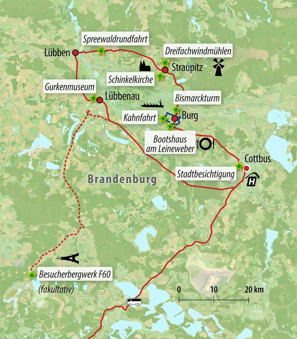 Ihre Reiseroute – © Eberhardt TRAVEL