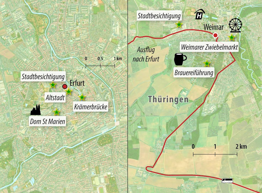 Ihre Reiseroute – © Eberhardt TRAVEL