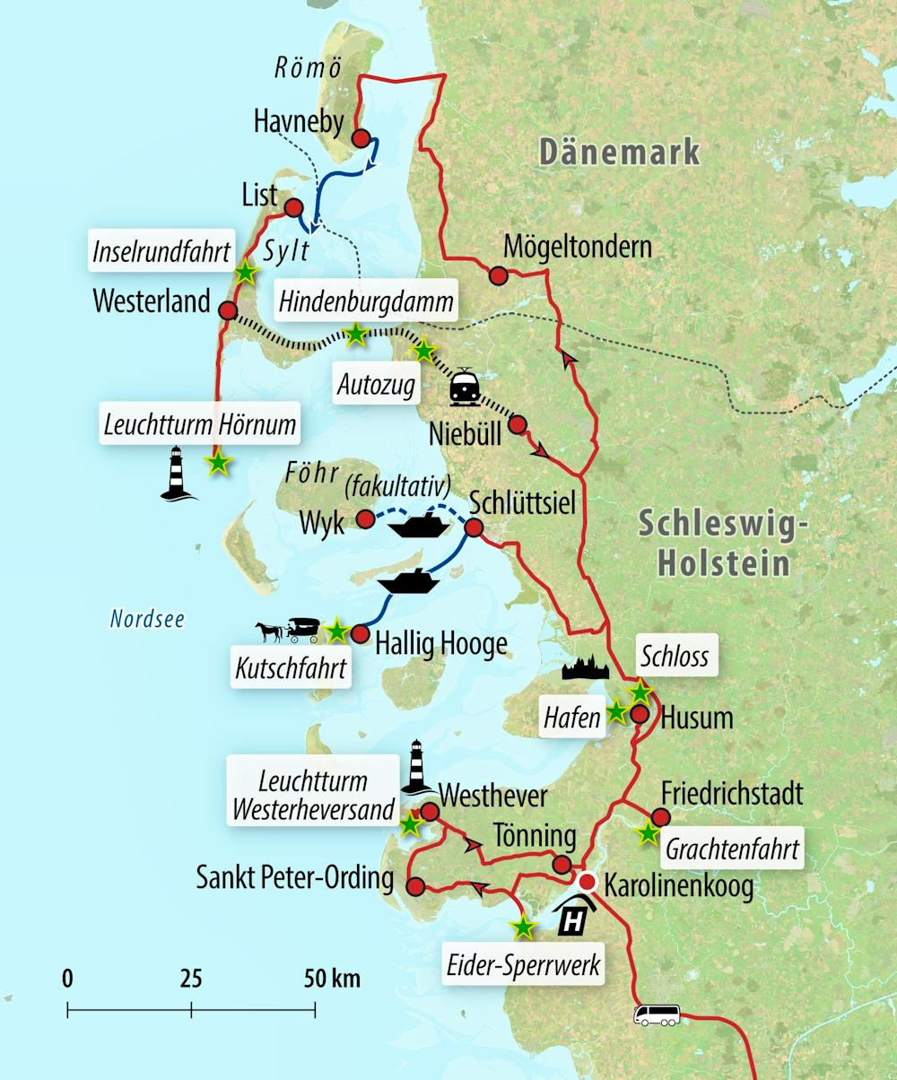 Ihre Reiseroute – © Eberhardt TRAVEL