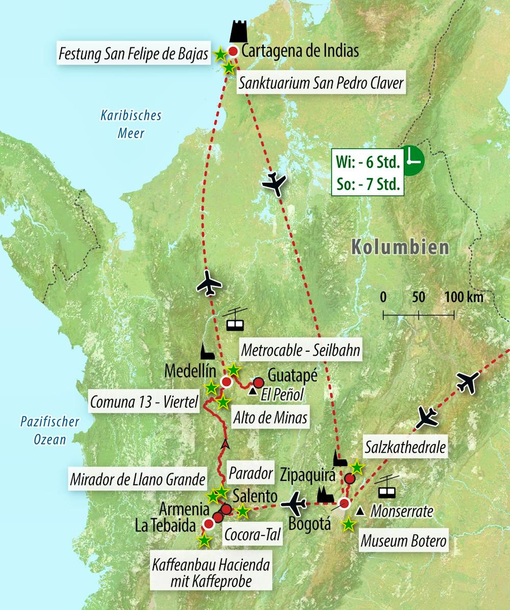 Ihre Reiseroute – © Eberhardt TRAVEL