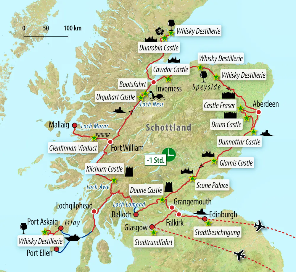 Ihre Reiseroute &ndash; &copy; Eberhardt TRAVEL