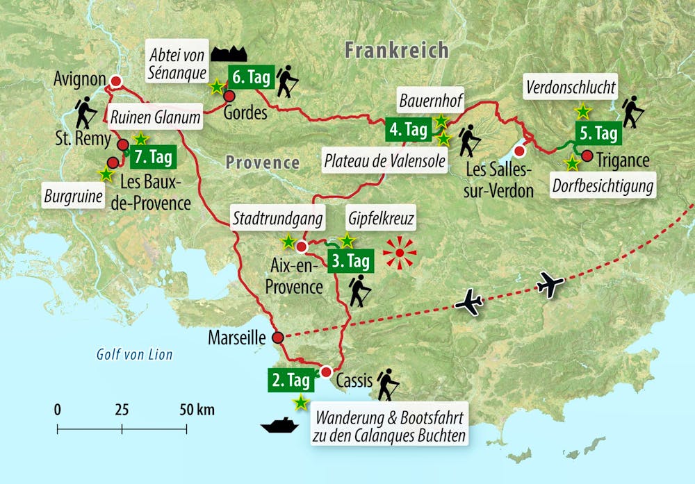 Ihre Reiseroute – © Eberhardt TRAVEL