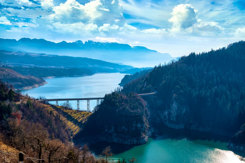 Lago di Santa Giustina im Val di Non (Nonstal)  - ©EKH-Pictures - stock.adobe.com