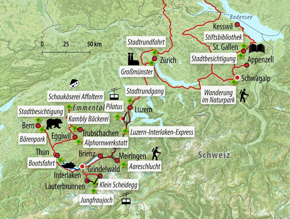 Ihre Reiseroute – © Eberhardt TRAVEL