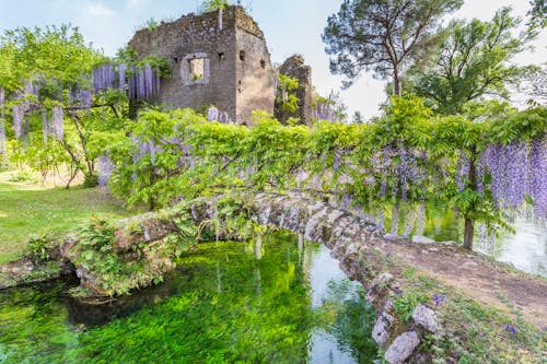 Garten von Ninfa in Latium, Italien &ndash; &copy; michelealfieri - stock.adobe.com