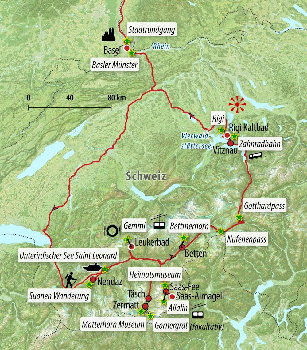 Ihre Reiseroute – © Eberhardt TRAVEL