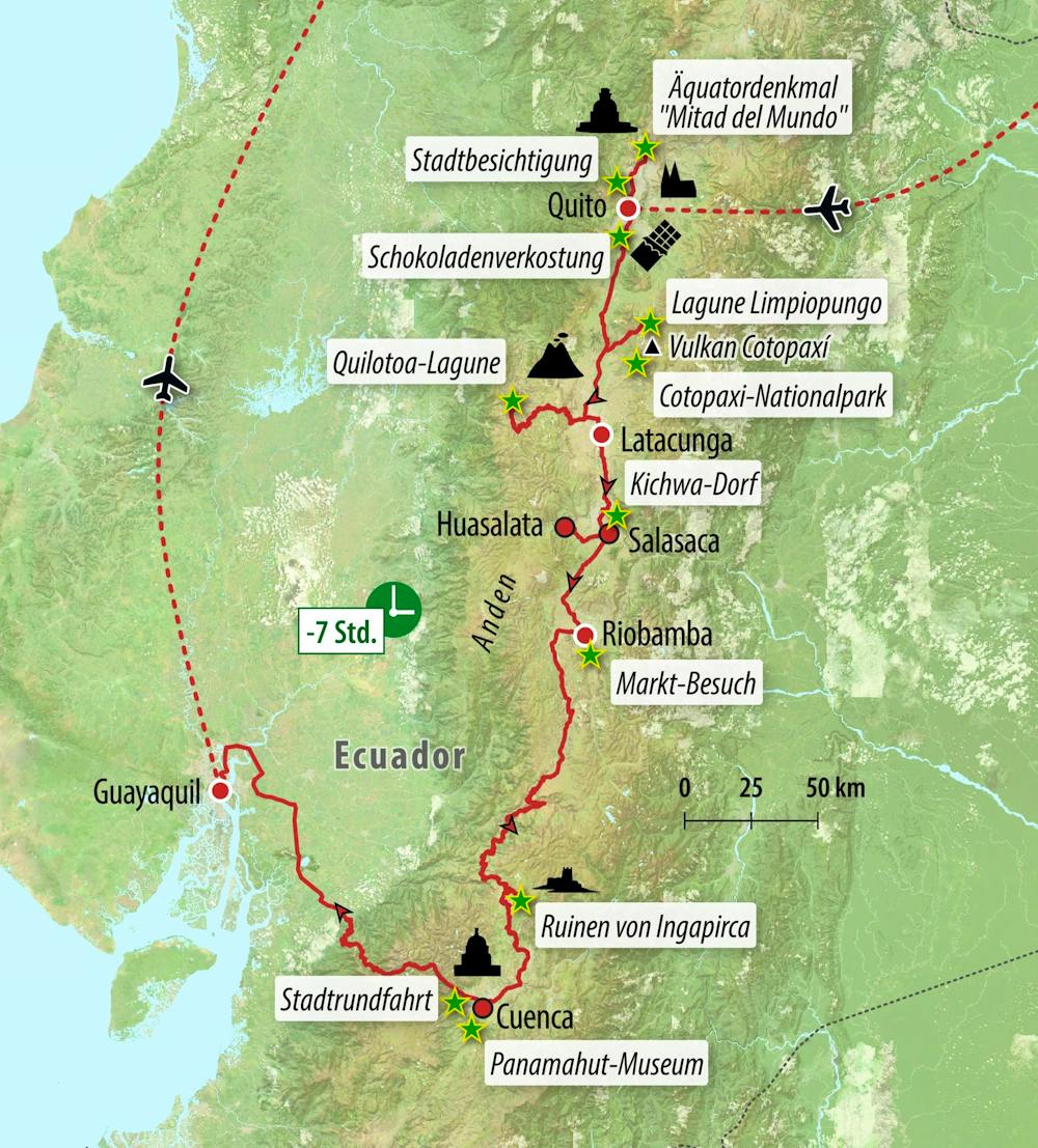 Ihre Reiseroute – © Eberhardt TRAVEL