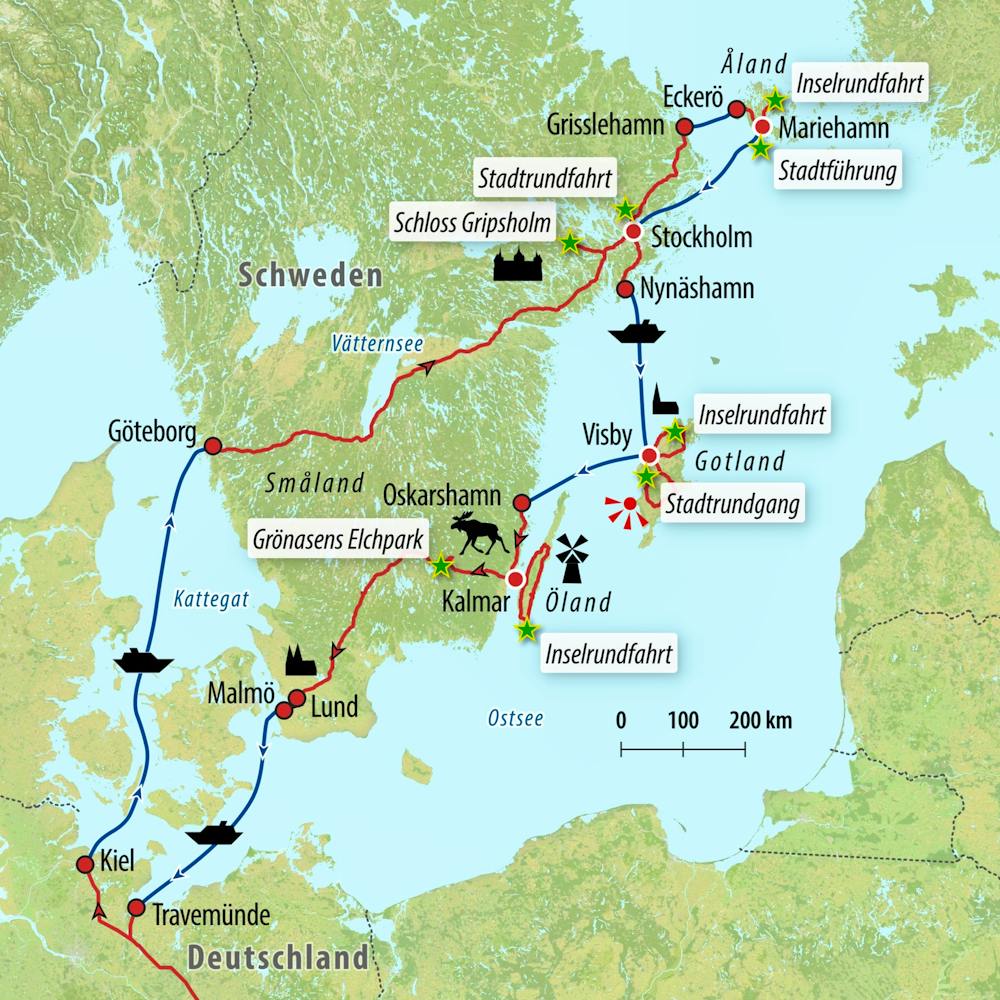 Ihre Reiseroute – © Eberhardt TRAVEL
