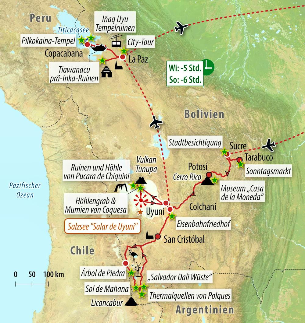 Ihre Reiseroute – © Eberhardt TRAVEL