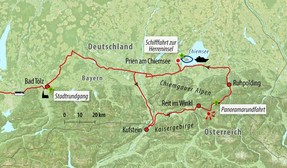 Ihre Reiseroute – © Eberhardt TRAVEL