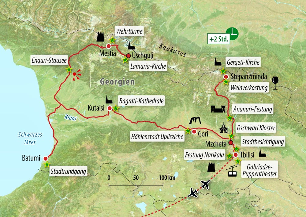 Ihre Reiseroute – © Eberhardt TRAVEL