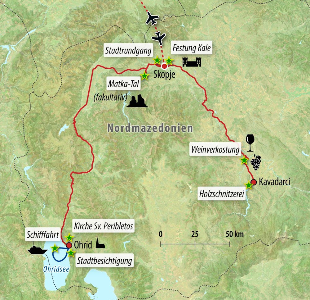 Ihre Reiseroute – © Eberhardt TRAVEL