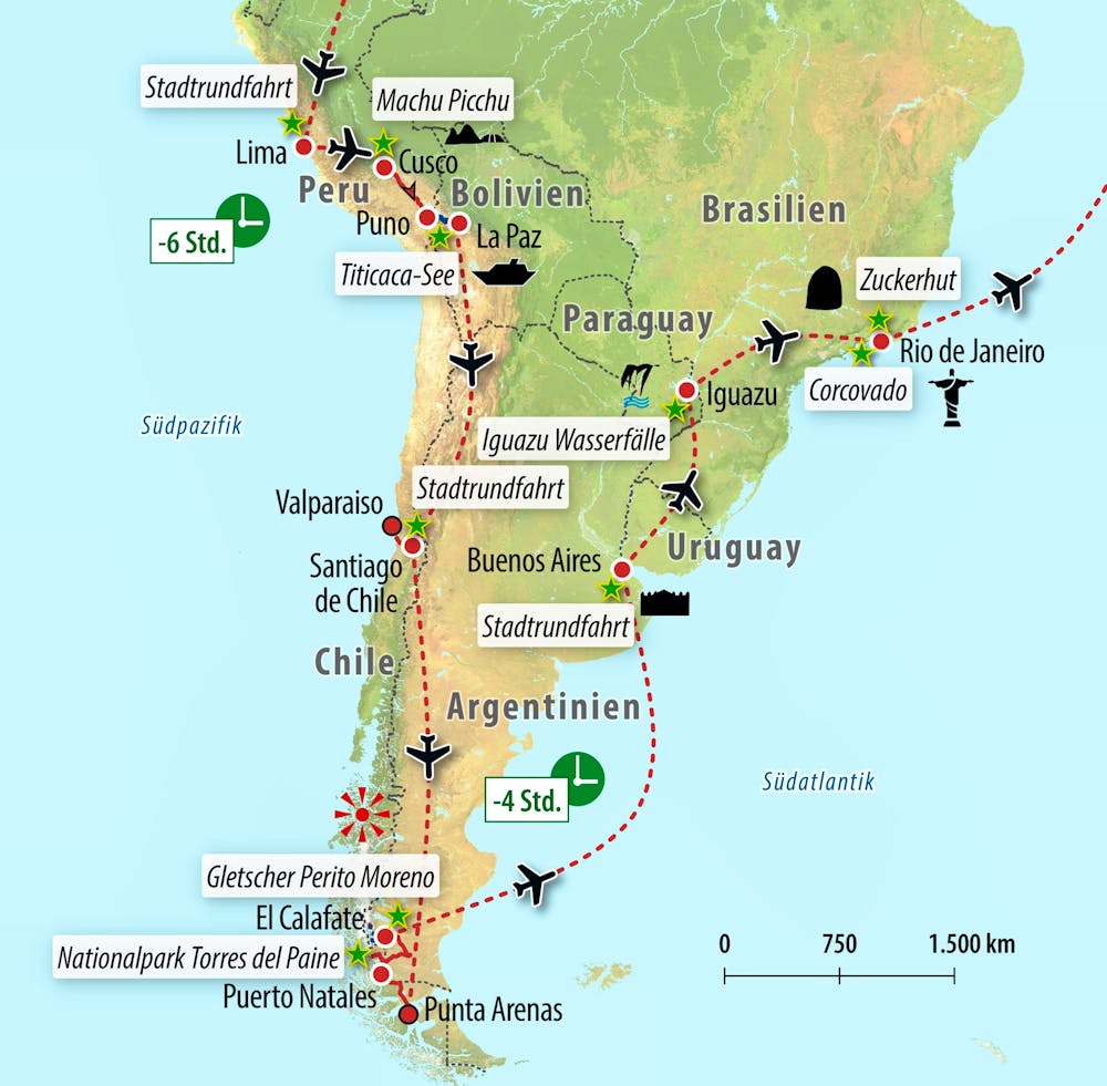Ihre Reiseroute – © Eberhardt TRAVEL