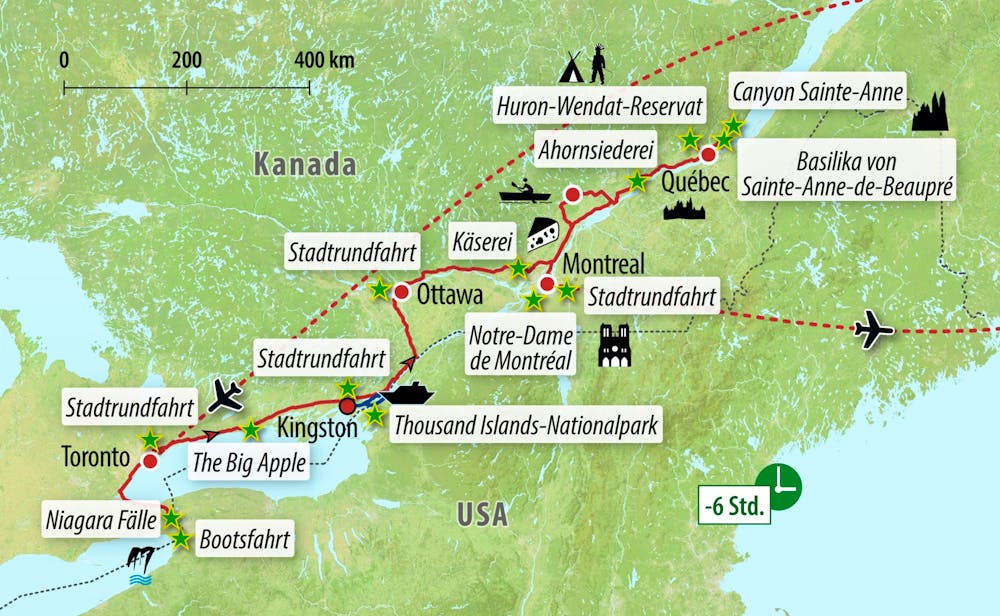 Ihre Reiseroute – © Eberhardt TRAVEL