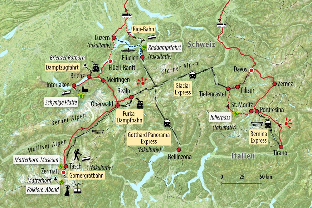 Ihre Reiseroute – © Eberhardt TRAVEL
