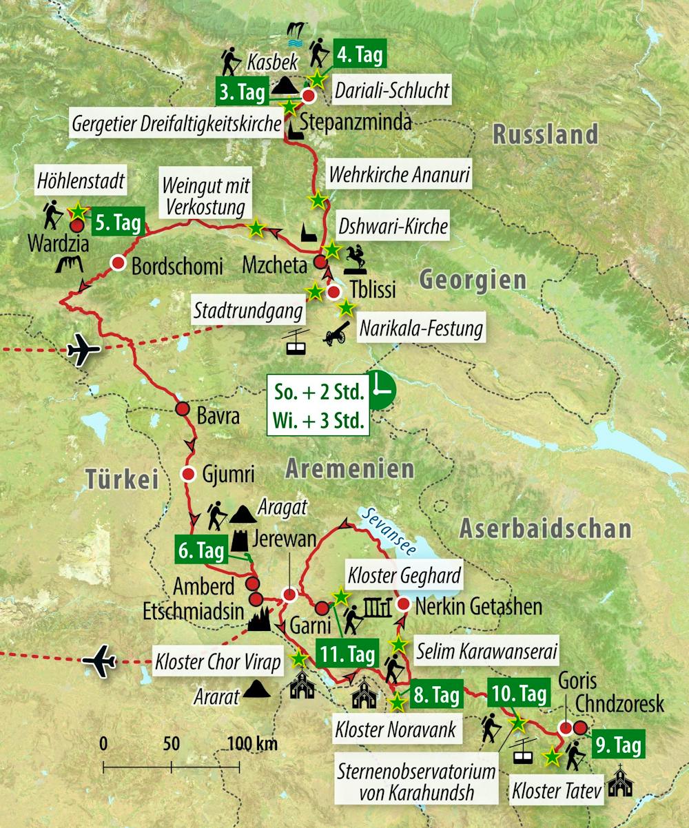 Ihre Reiseroute – © Eberhardt TRAVEL