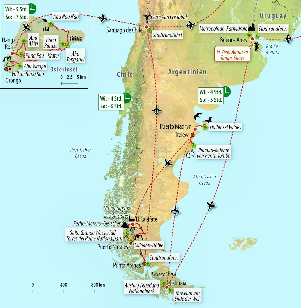 Ihre Reiseroute – © Eberhardt TRAVEL