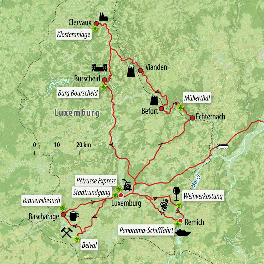 Ihre Reiseroute – © Eberhardt TRAVEL