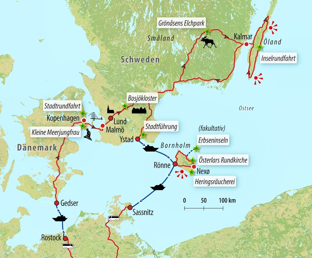 Ihre Reiseroute – © Eberhardt TRAVEL