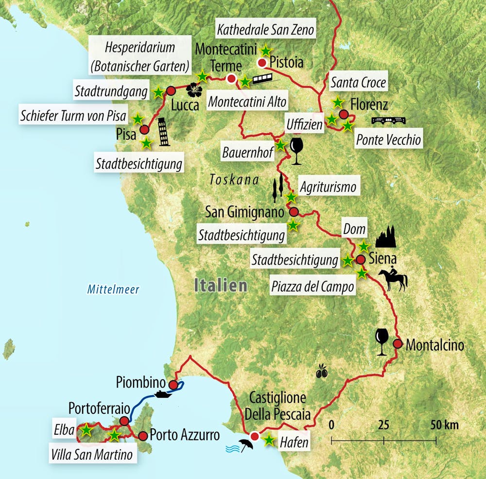 Ihre Reiseroute – © Eberhardt TRAVEL