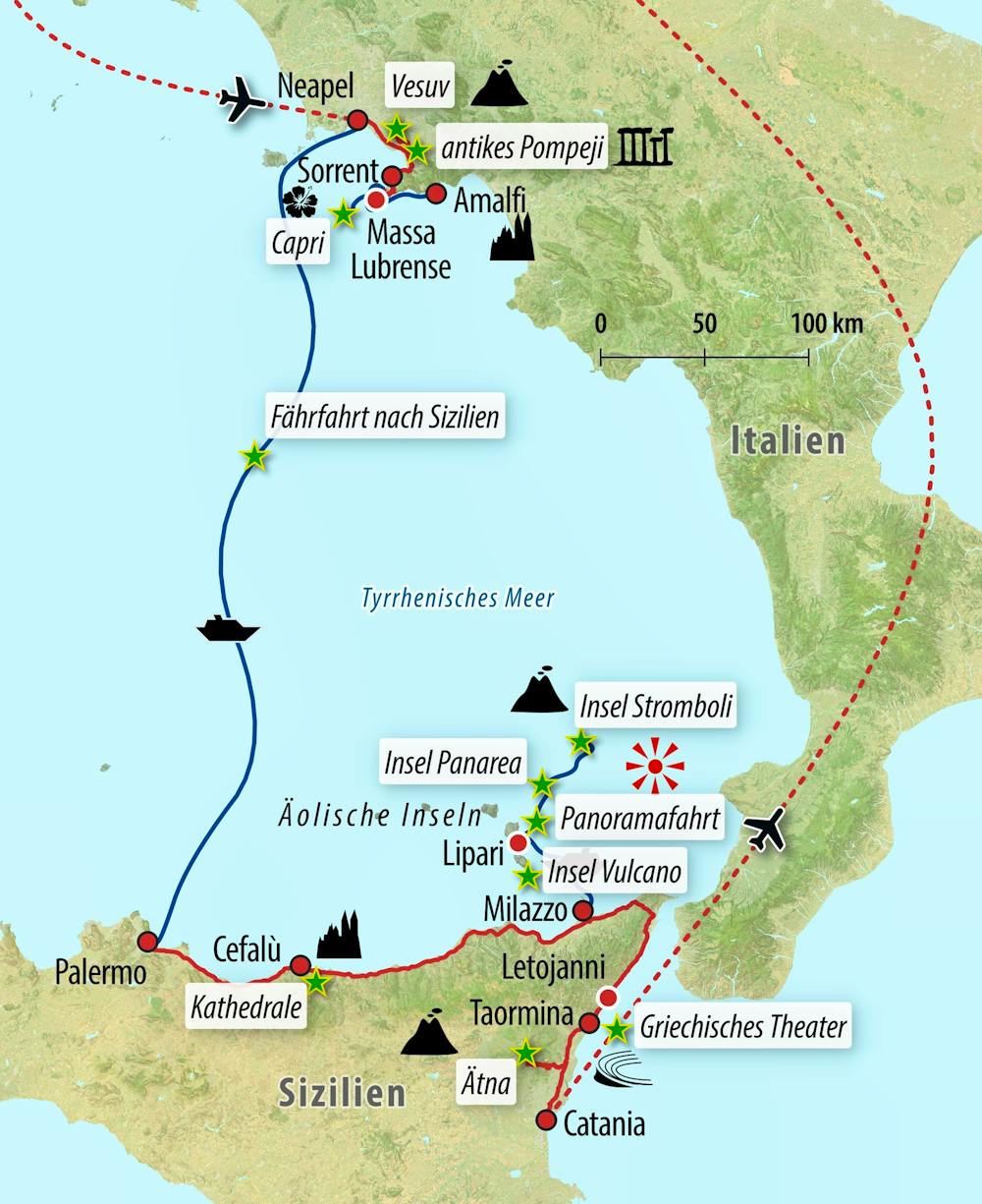 Ihre Reiseroute – © Eberhardt TRAVEL