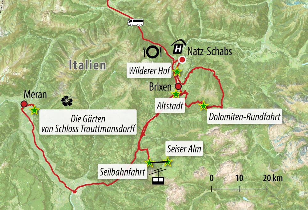 Ihre Reiseroute – © Eberhardt TRAVEL