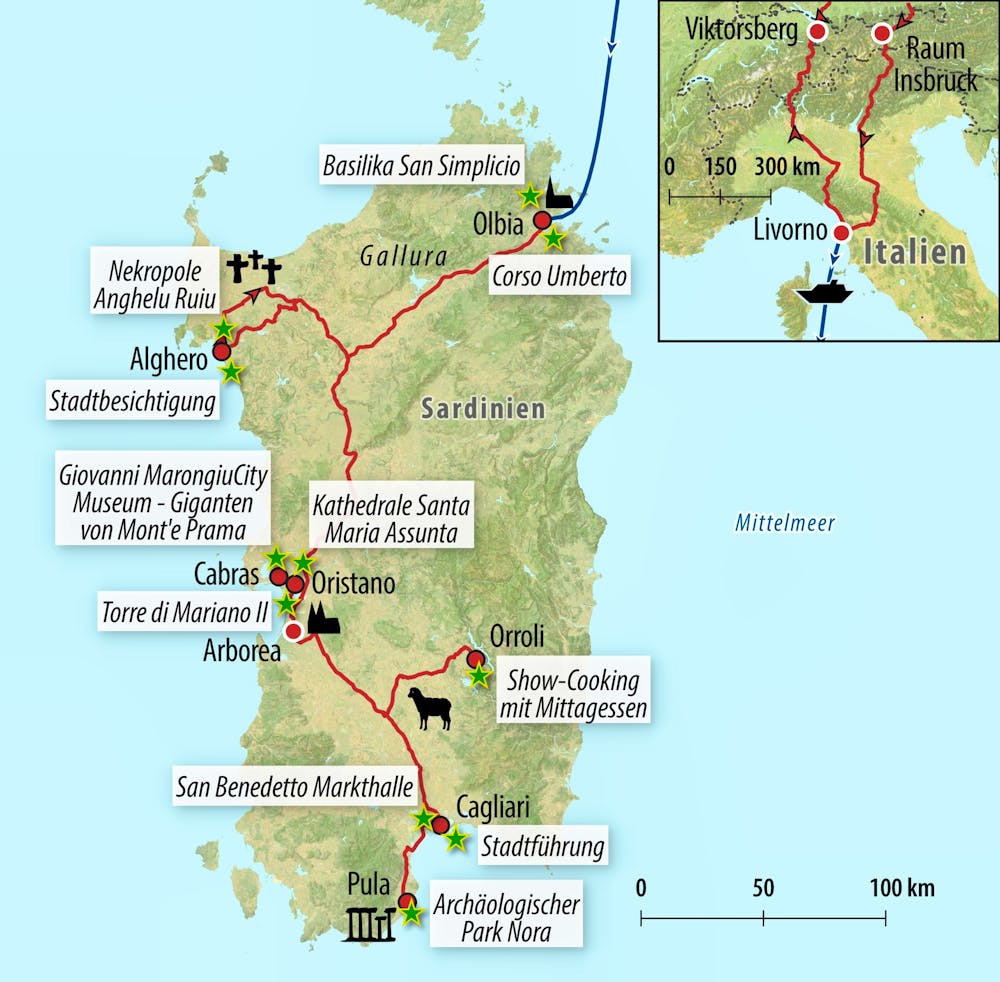 Ihre Reiseroute – © Eberhardt TRAVEL