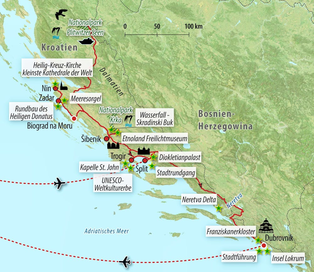 Ihre Reiseroute – © Eberhardt TRAVEL