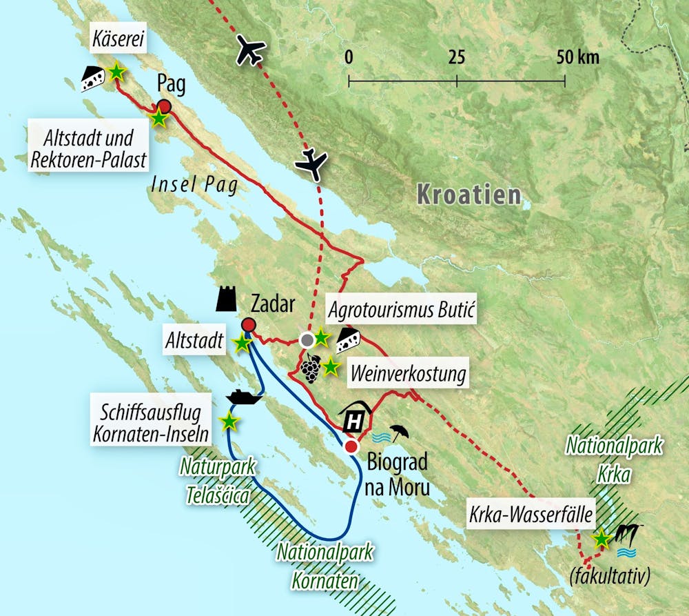 Ihre Reiseroute – © Eberhardt TRAVEL