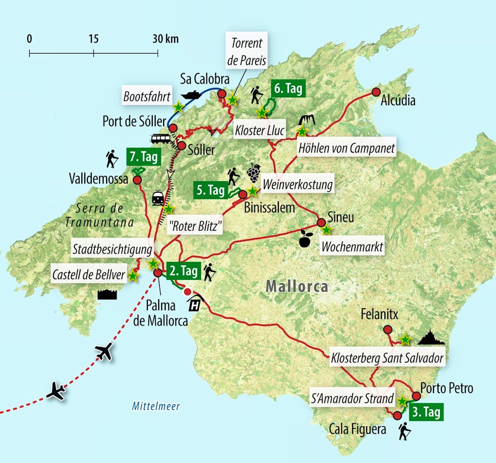 Ihre Reiseroute – © Eberhardt TRAVEL