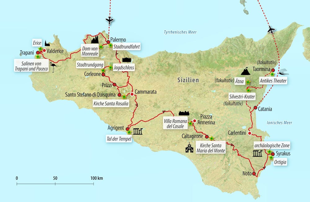 Ihre Reiseroute – © Eberhardt TRAVEL