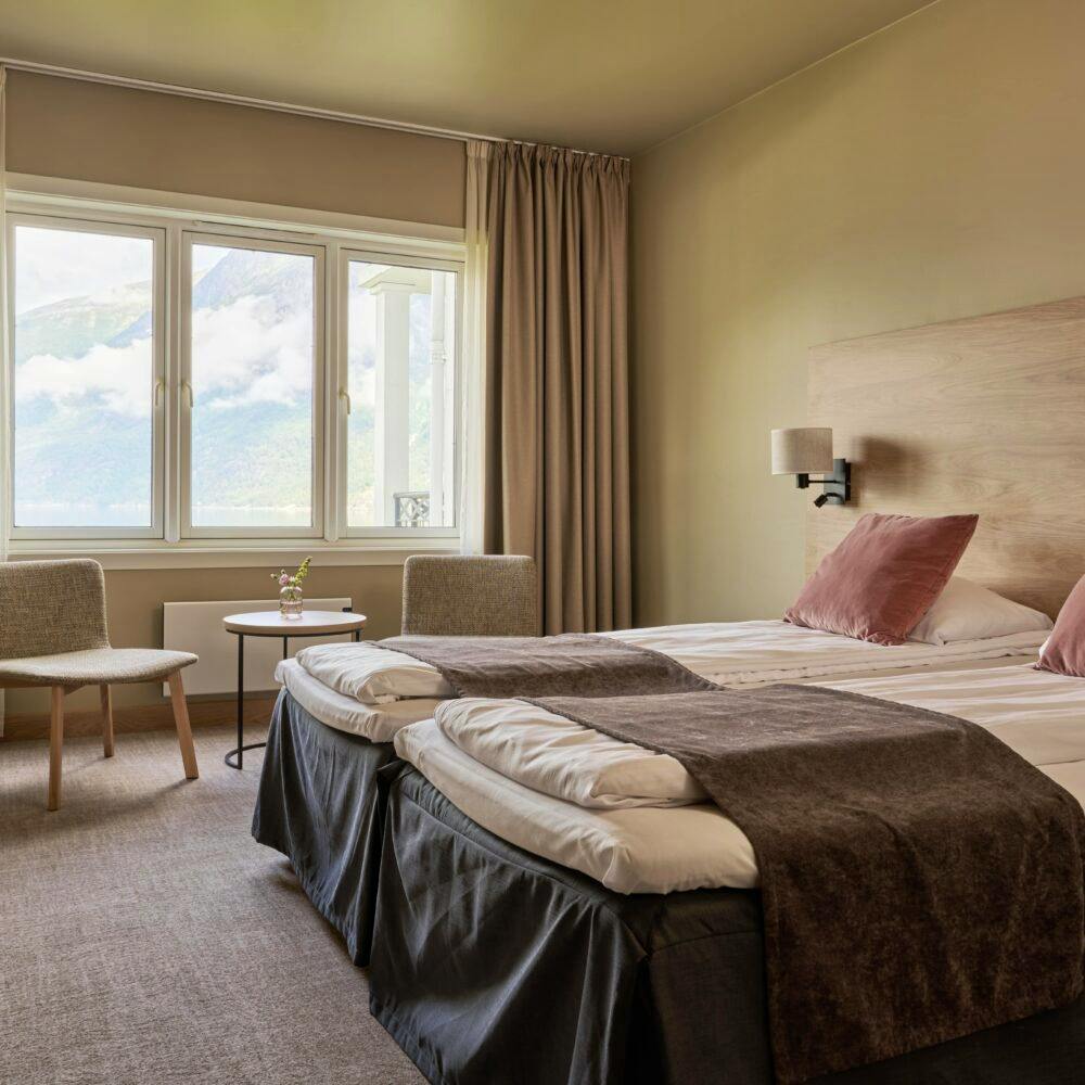 Vøringfoss Hotel in Eidfjord, Norwegen - Doppelzimmer mit Fjordblick &nbsp;&ndash;&nbsp;&copy;&nbsp;Vøringfoss Hotel