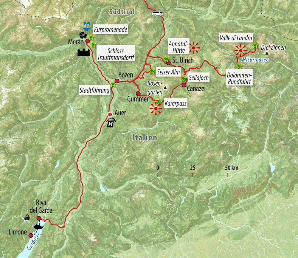 Ihre Reiseroute – © Eberhardt TRAVEL