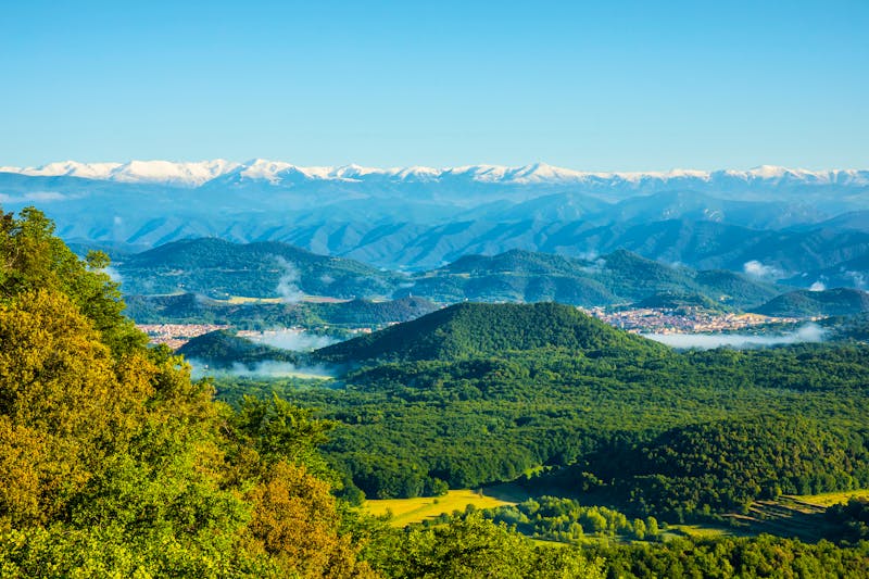 Vulkanlandschaft Garrotxa in Katalonien - Waldgebiet Frageda D’en Jorda  - ©Alberto Gonzalez  - stock.adobe.com