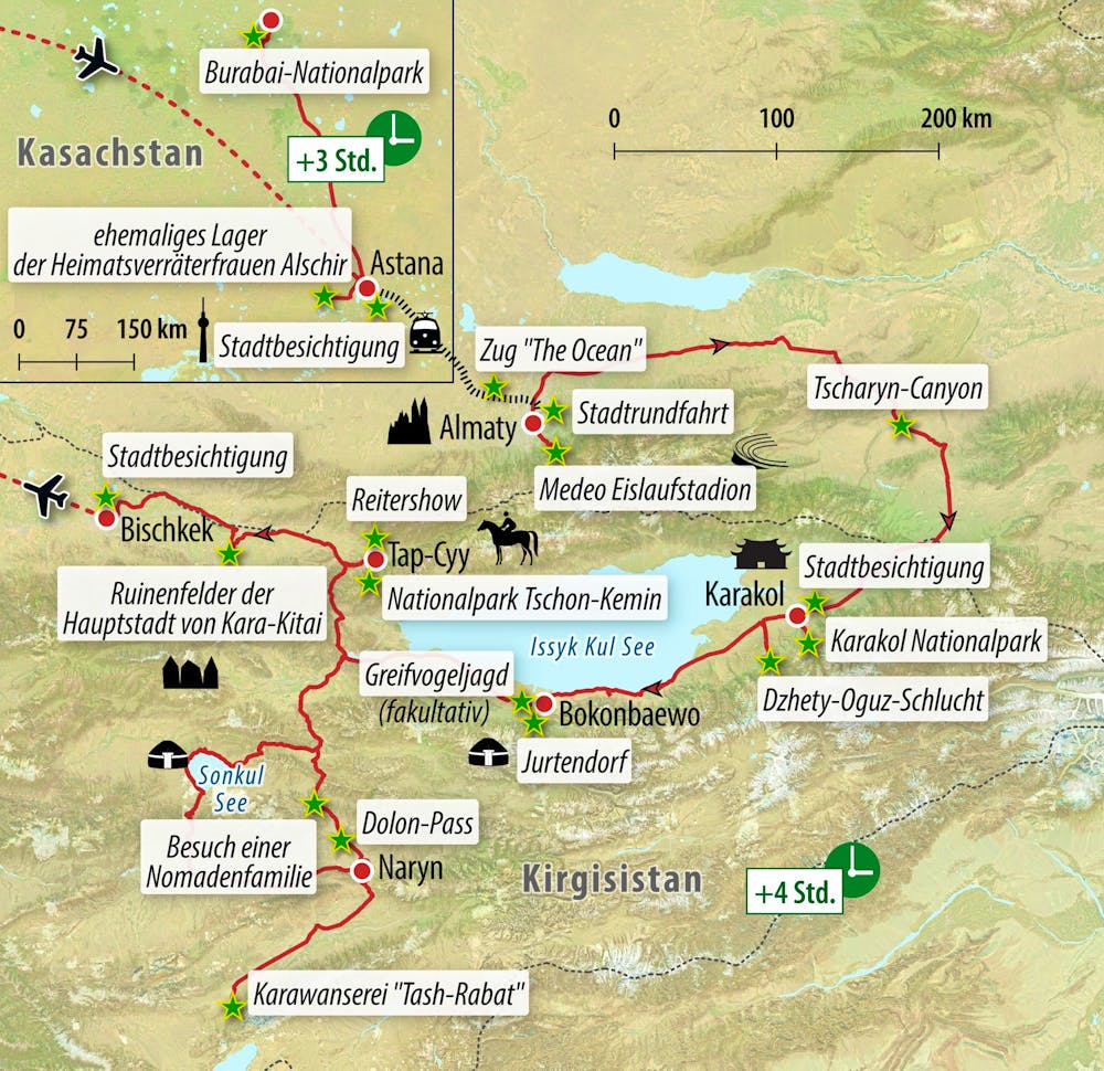 Ihre Reiseroute – © Eberhardt TRAVEL
