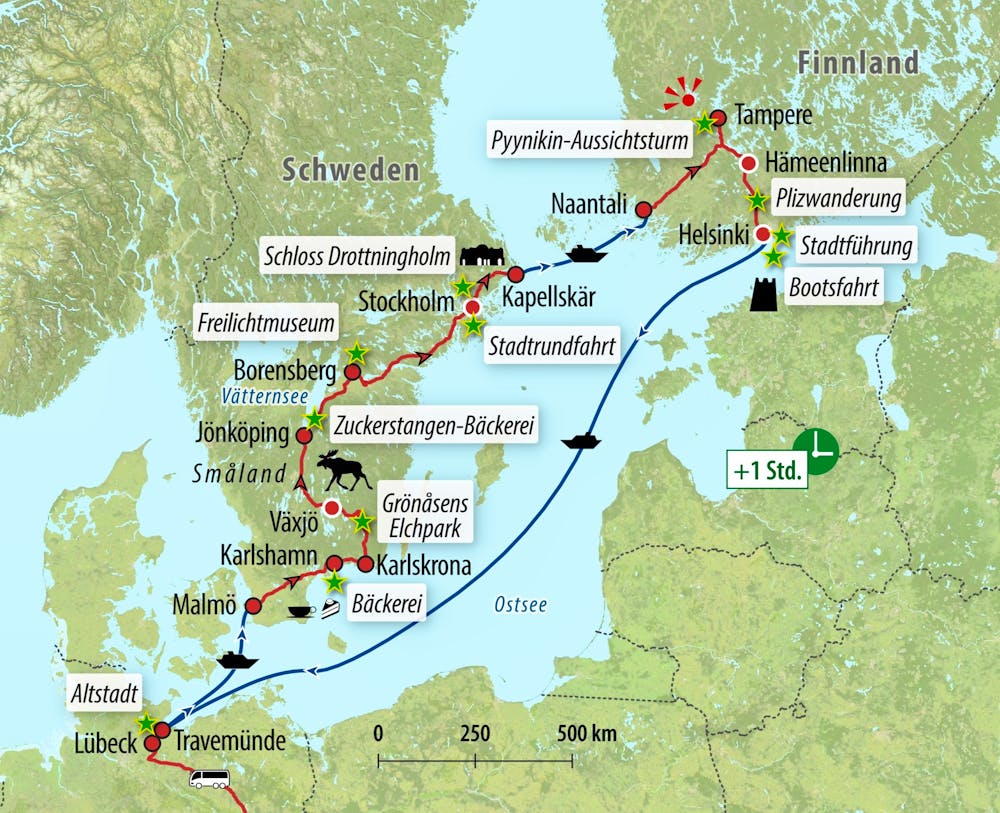 Ihre Reiseroute – © Eberhardt TRAVEL