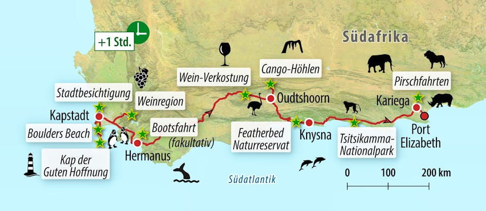 Ihre Reiseroute – © Eberhardt TRAVEL