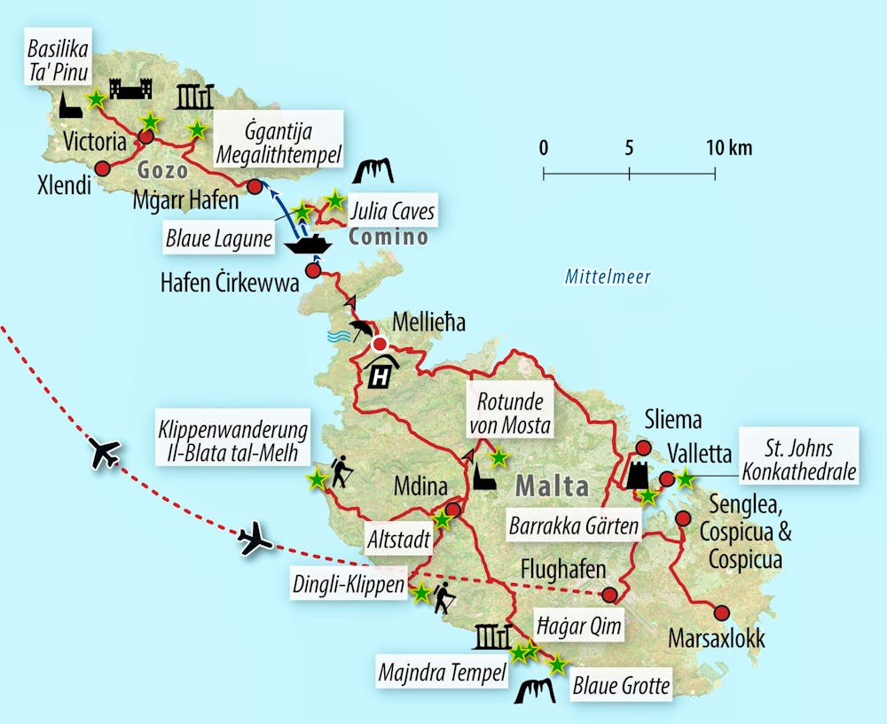 Ihre Reiseroute – © Eberhardt TRAVEL