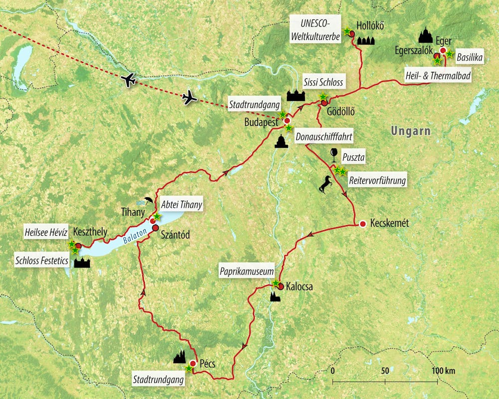 Ihre Reiseroute – © Eberhardt TRAVEL